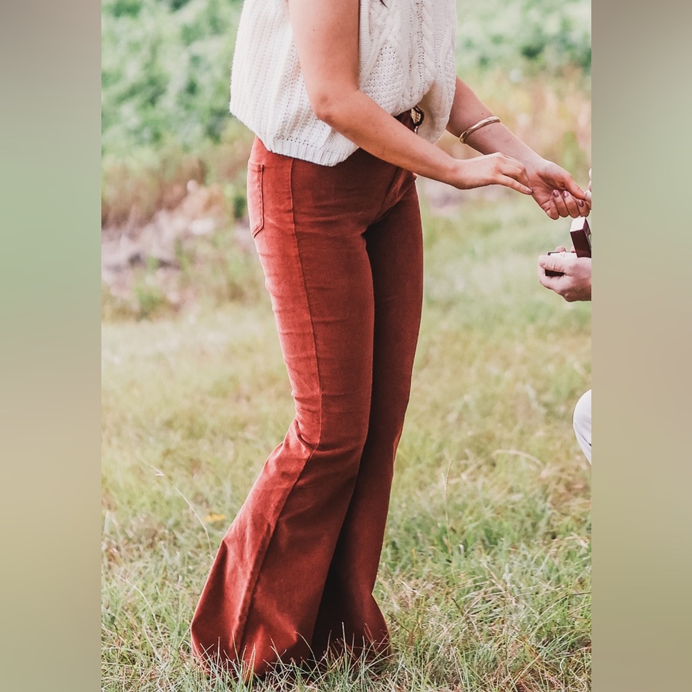 YMI Redwood Corduroy Flare Pants